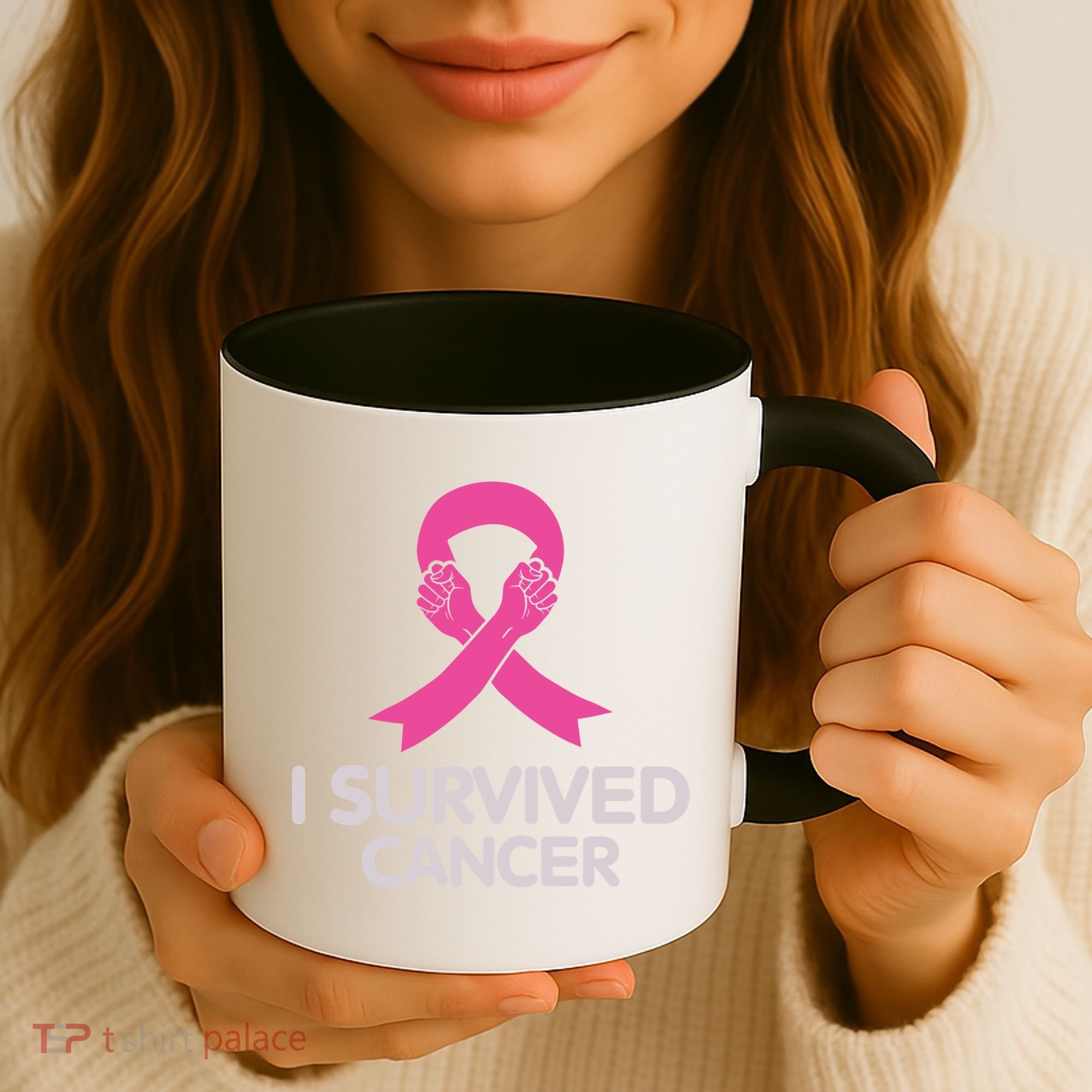 I Survived Cancer Breast Cancer Awareness Coffee Mug