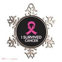 I Survived Cancer Breast Cancer Awareness Ornament thumb 0