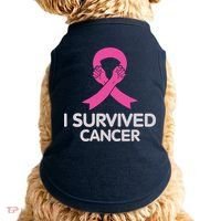 I Survived Cancer Breast Cancer Awareness Doggie Tank thumb 0