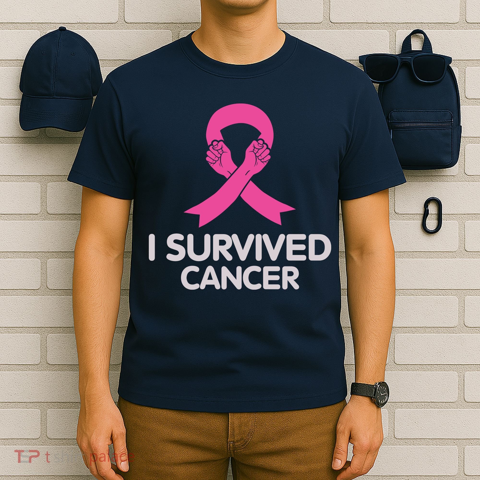 I Survived Cancer Breast Cancer Awareness T-Shirt
