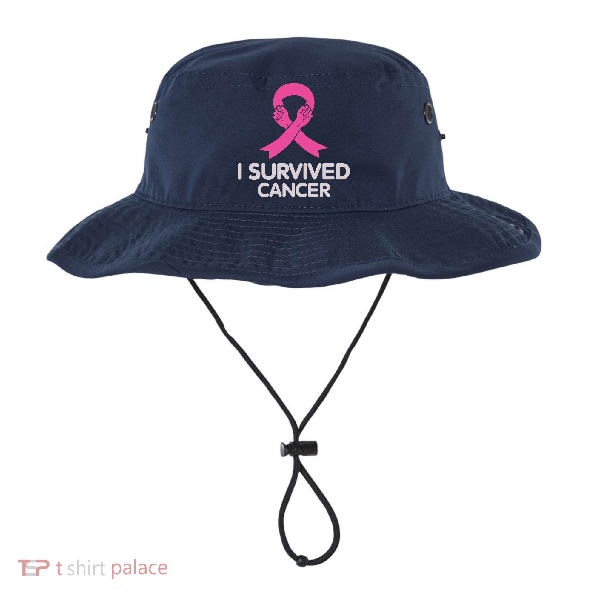 I Survived Cancer Breast Cancer Awareness Bucket Hat