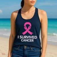 I Survived Cancer Breast Cancer Awareness Women's Tank Top thumb 2
