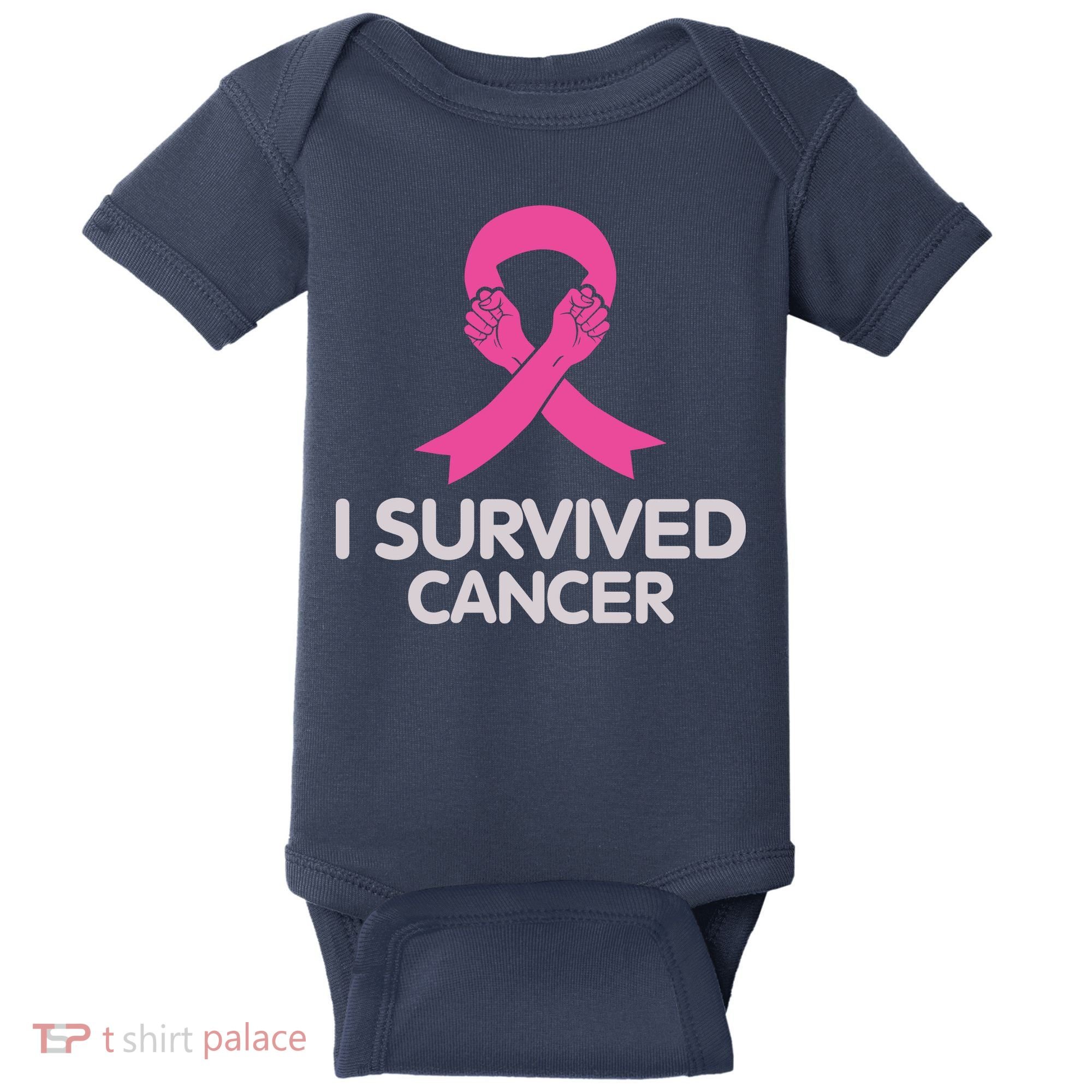 I Survived Cancer Breast Cancer Awareness Baby Bodysuit