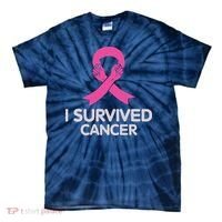 I Survived Cancer Breast Cancer Awareness Tie-Dye T-Shirt thumb 0