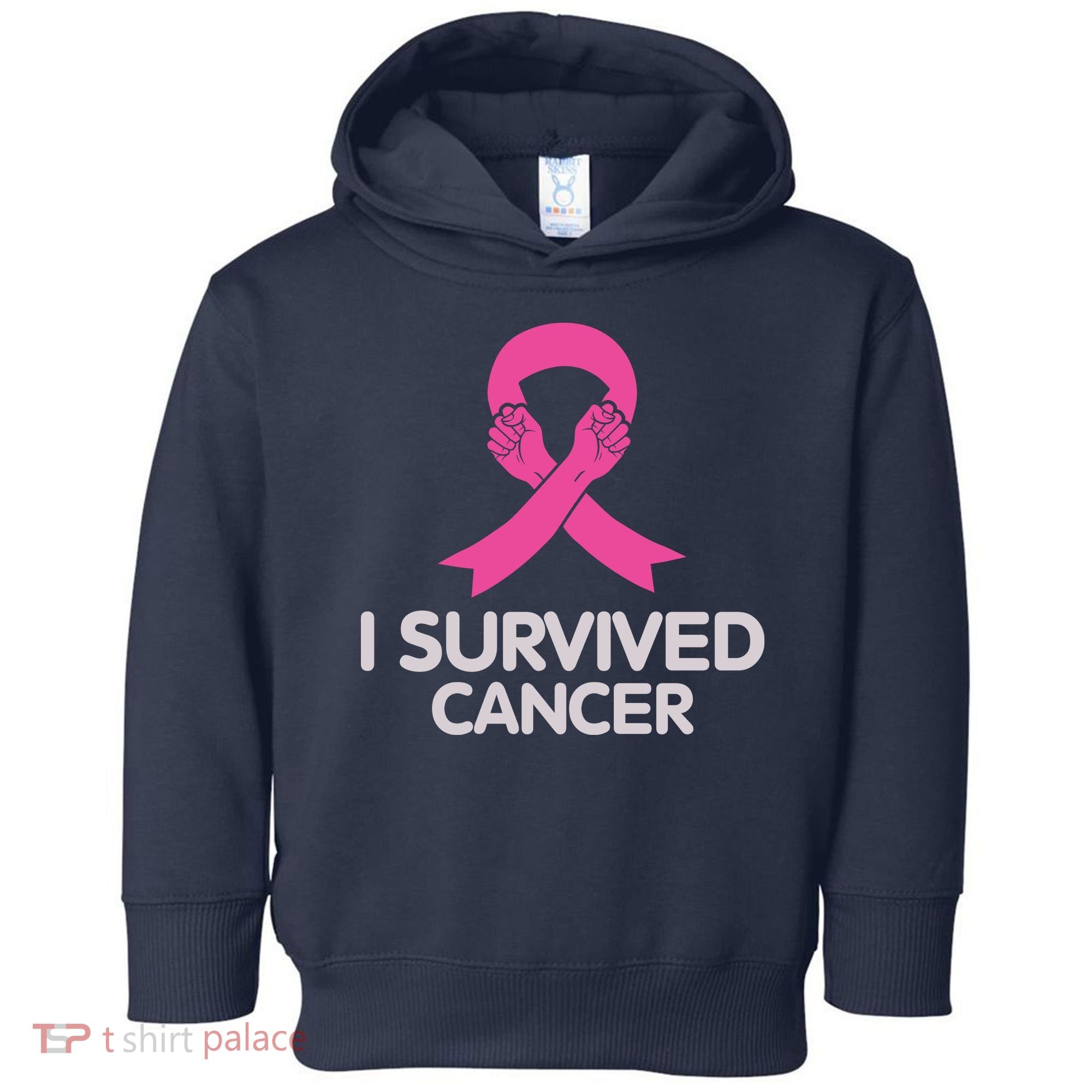 I Survived Cancer Breast Cancer Awareness Toddler Hoodie