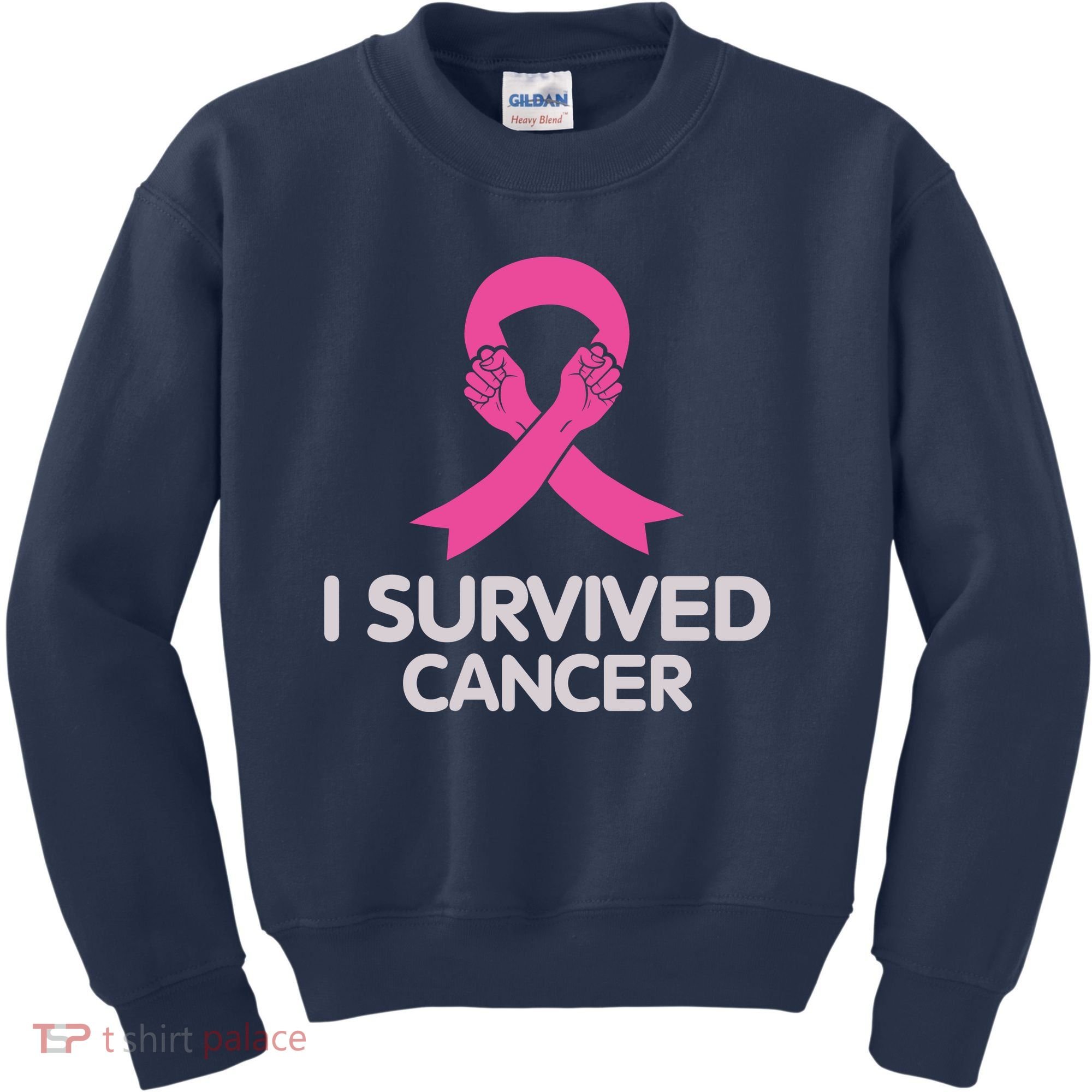 I Survived Cancer Breast Cancer Awareness Kids Sweatshirt