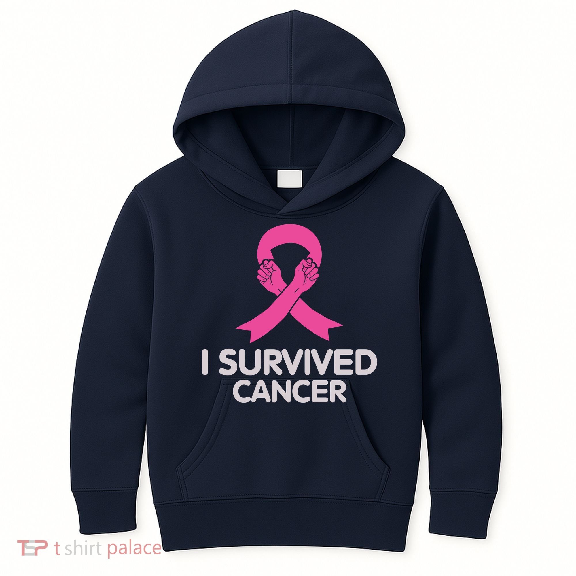 I Survived Cancer Breast Cancer Awareness Kids Hoodie