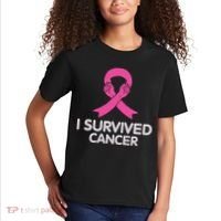 I Survived Cancer Breast Cancer Awareness Kids T-Shirt thumb 2