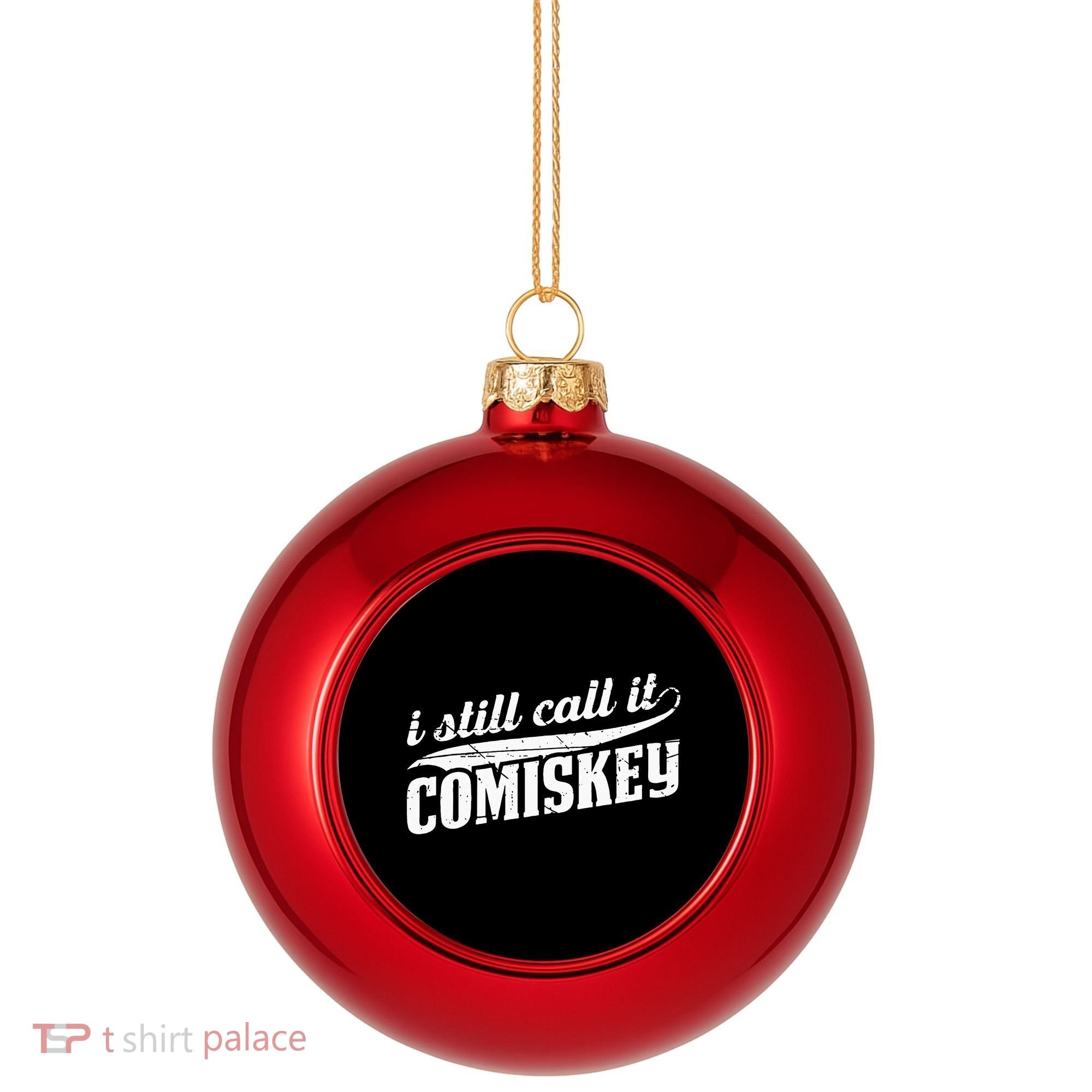 I Still Call It Comiskey Baseball Lovers Plastic Christmas Ball Ornament