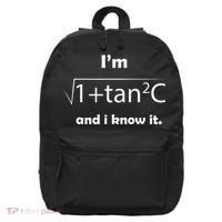 IM Sec C And I Know It Funny Sexy Math Humor 16 in Basic Backpack thumb 0