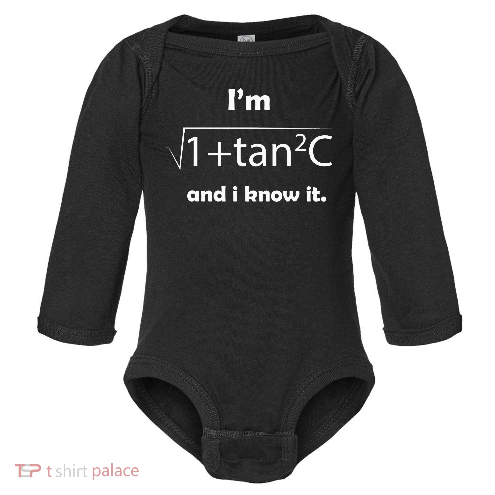 IM Sec C And I Know It Funny Sexy Math Humor Baby Long Sleeve Bodysuit