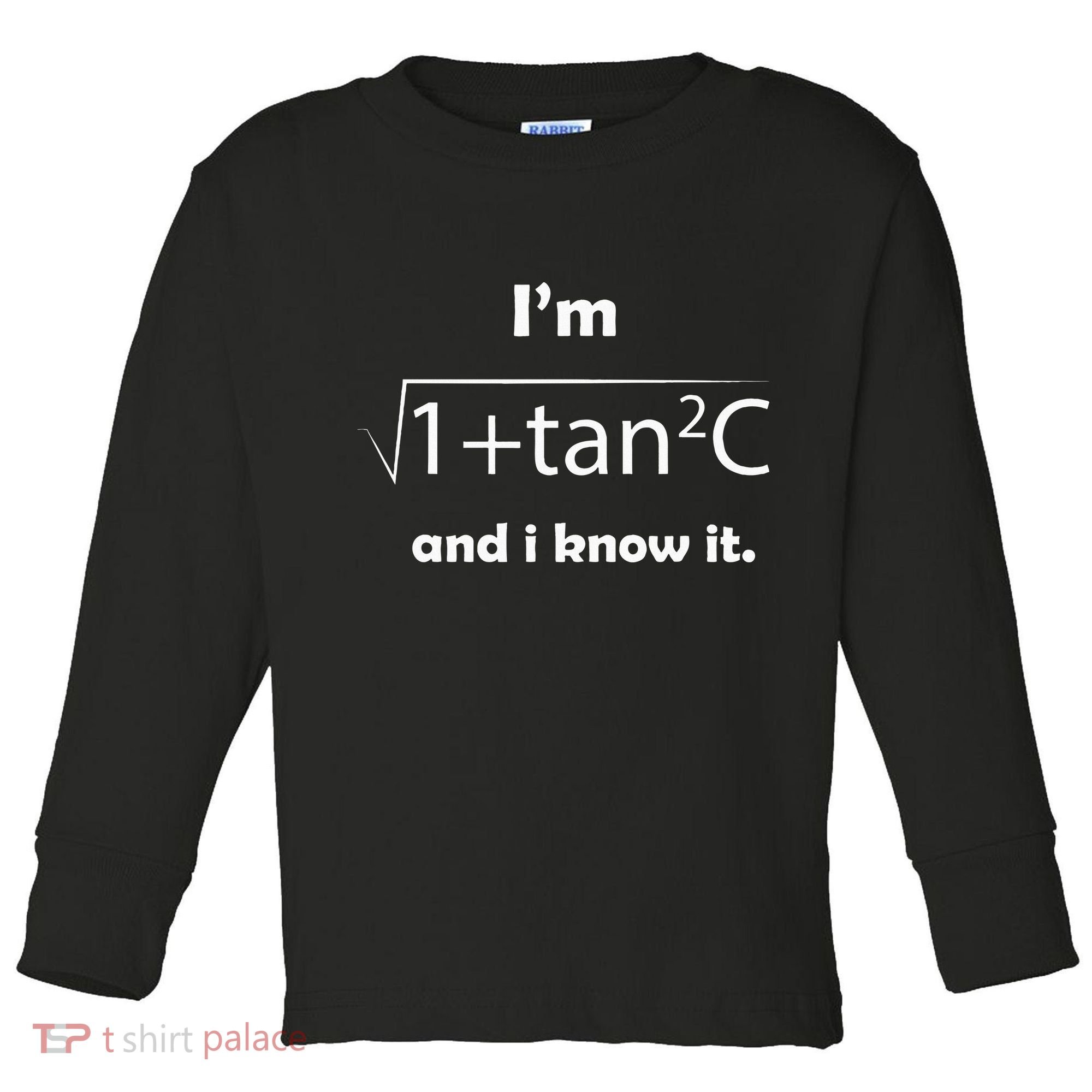 IM Sec C And I Know It Funny Sexy Math Humor Toddler Long Sleeve Shirt