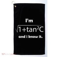 IM Sec C And I Know It Funny Sexy Math Humor Golf Towel thumb 0
