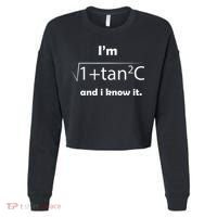 IM Sec C And I Know It Funny Sexy Math Humor Cropped Pullover Crew thumb 0