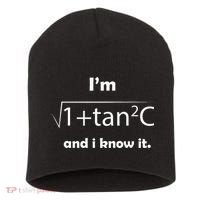 IM Sec C And I Know It Funny Sexy Math Humor Short Acrylic Beanie thumb 0
