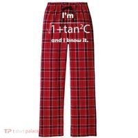 IM Sec C And I Know It Funny Sexy Math Humor Women's Flannel Plaid Pajama Pants thumb 0