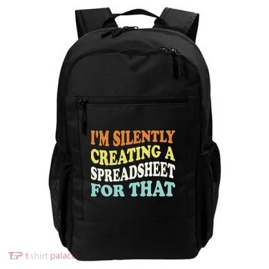 IM Silently Creating A Spreadsheet For That Backpack