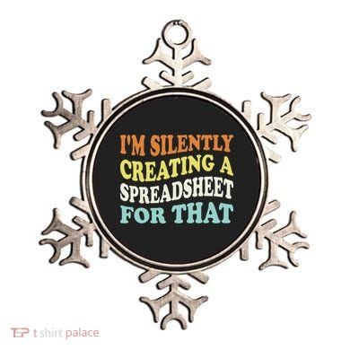 IM Silently Creating A Spreadsheet For That Ornament