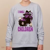 I Smell Children Funny Halloween Witch Women's Sweatshirt thumb 0