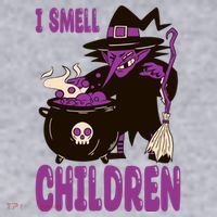 I Smell Children Funny Halloween Witch Women's Sweatshirt thumb 2