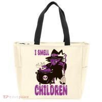 I Smell Children Funny Halloween Witch Tote Bag thumb 0