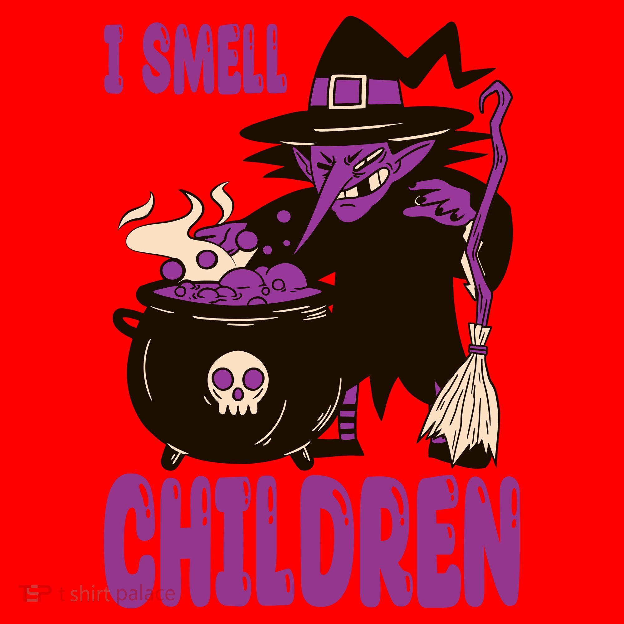 I Smell Children Funny Halloween Witch Santa Hat