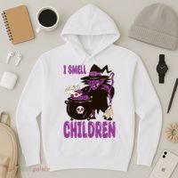 I Smell Children Funny Halloween Witch Hoodie thumb 3