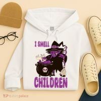 I Smell Children Funny Halloween Witch Hoodie thumb 4