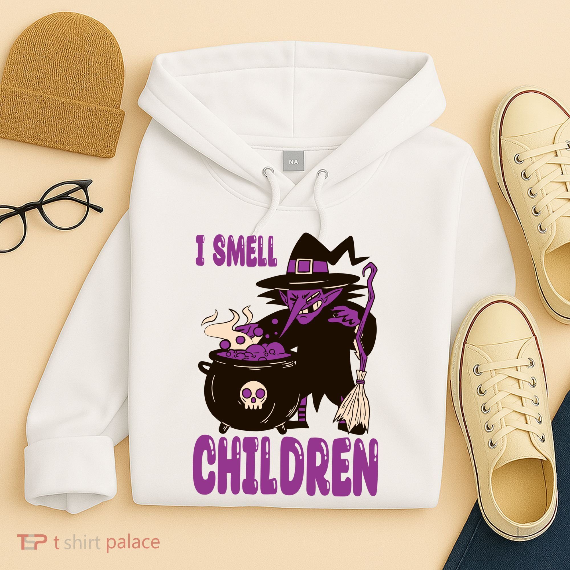 I Smell Children Funny Halloween Witch Hoodie