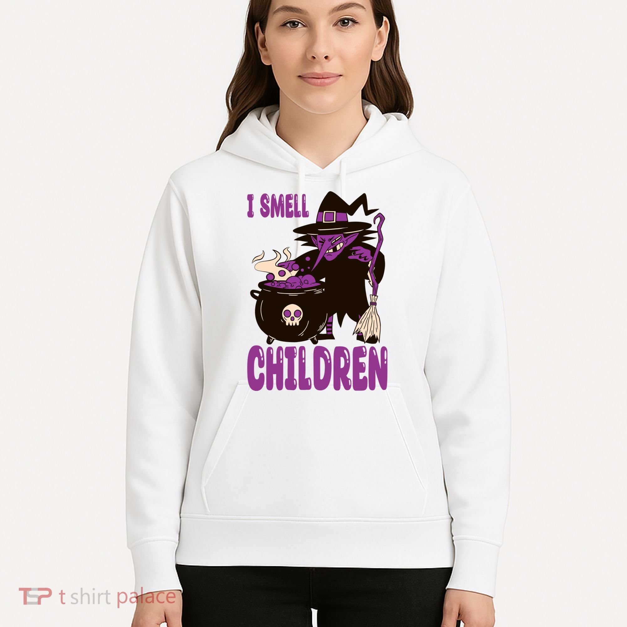 I Smell Children Funny Halloween Witch Hoodie