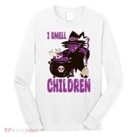 I Smell Children Funny Halloween Witch Long Sleeve Shirt thumb 0