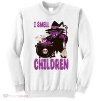 I Smell Children Funny Halloween Witch Sweatshirt thumb 0
