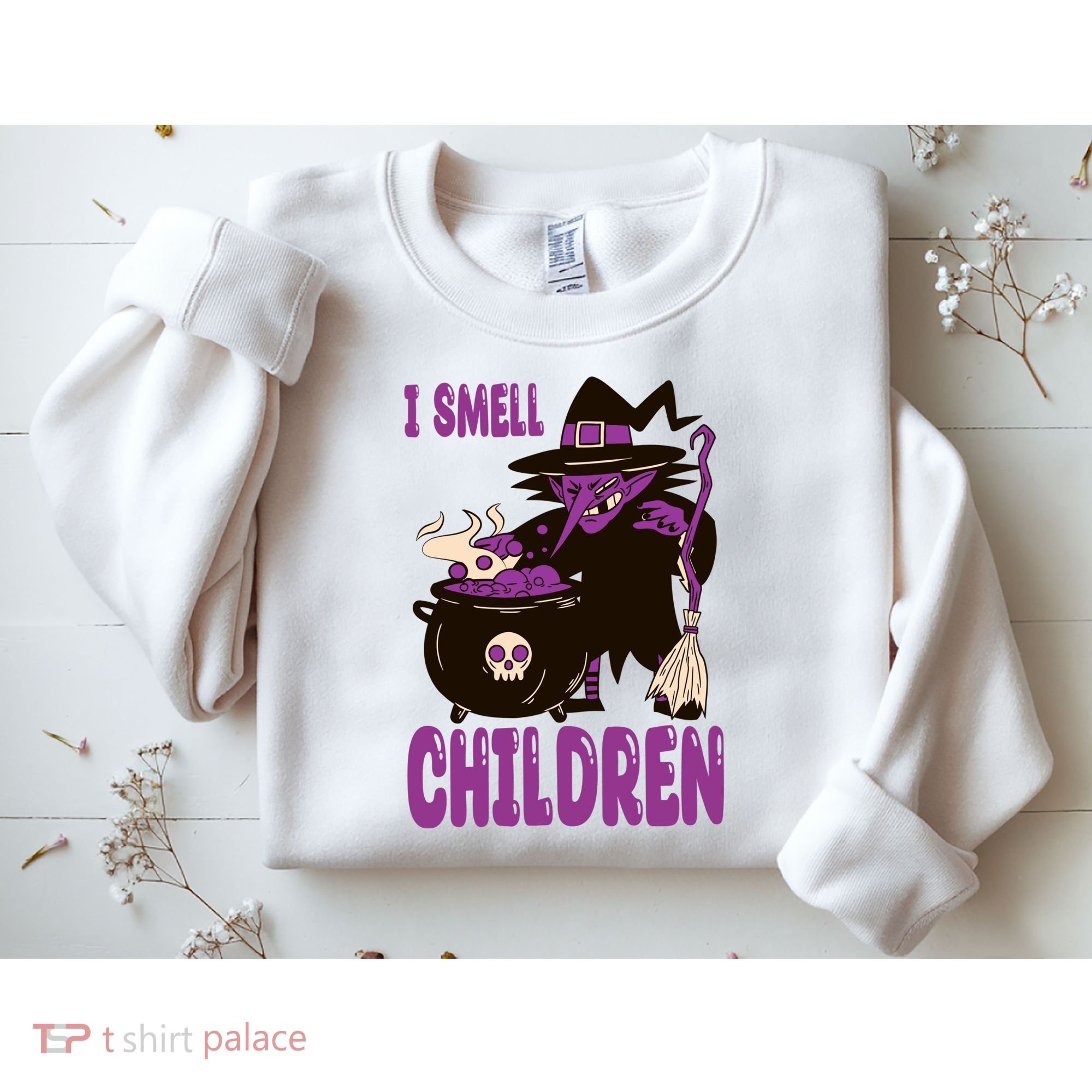 I Smell Children Funny Halloween Witch Sweatshirt