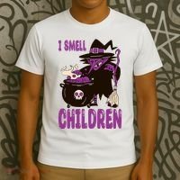 I Smell Children Funny Halloween Witch T-Shirt thumb 3