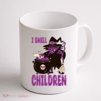 I Smell Children Funny Halloween Witch Coffee Mug thumb 1