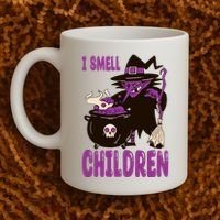 I Smell Children Funny Halloween Witch Coffee Mug thumb 2
