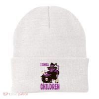 I Smell Children Funny Halloween Witch Beanie thumb 0