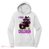 I Smell Children Funny Halloween Witch Women's Hoodie thumb 0