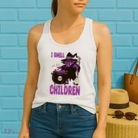I Smell Children Funny Halloween Witch Women's Tank Top thumb 2