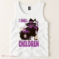 I Smell Children Funny Halloween Witch Tank Top thumb 2