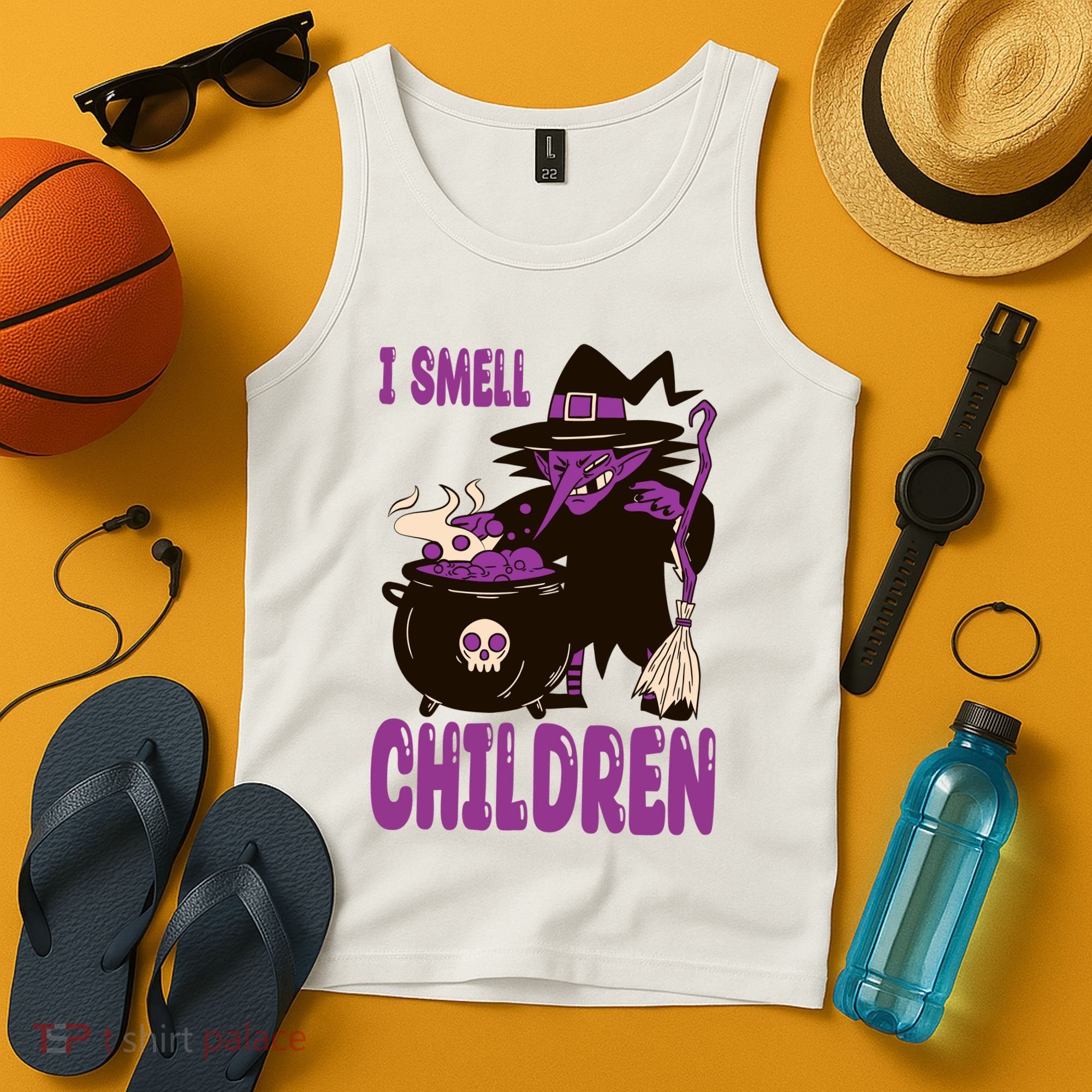 I Smell Children Funny Halloween Witch Tank Top