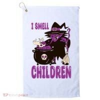 I Smell Children Funny Halloween Witch Golf Towel thumb 0