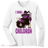 I Smell Children Funny Halloween Witch Women's Long Sleeve Shirt thumb 0