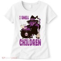 I Smell Children Funny Halloween Witch Women's T-Shirt thumb 0