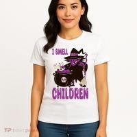 I Smell Children Funny Halloween Witch Women's T-Shirt thumb 4