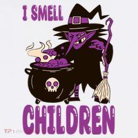 I Smell Children Funny Halloween Witch Women's T-Shirt thumb 6