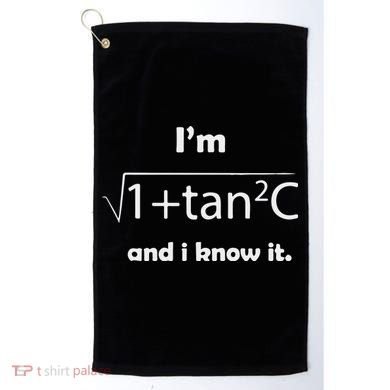 I’M Sec C And I Know It Funny Sexy Math Humor Golf Towel