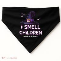 I Smell Children Lunch Lady Life Halloween For Lunch Lady USA-Made Doggie Bandana thumb 0