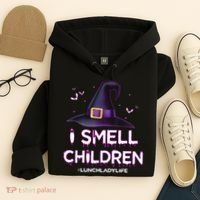 I Smell Children Lunch Lady Life Halloween For Lunch Lady Hoodie thumb 4