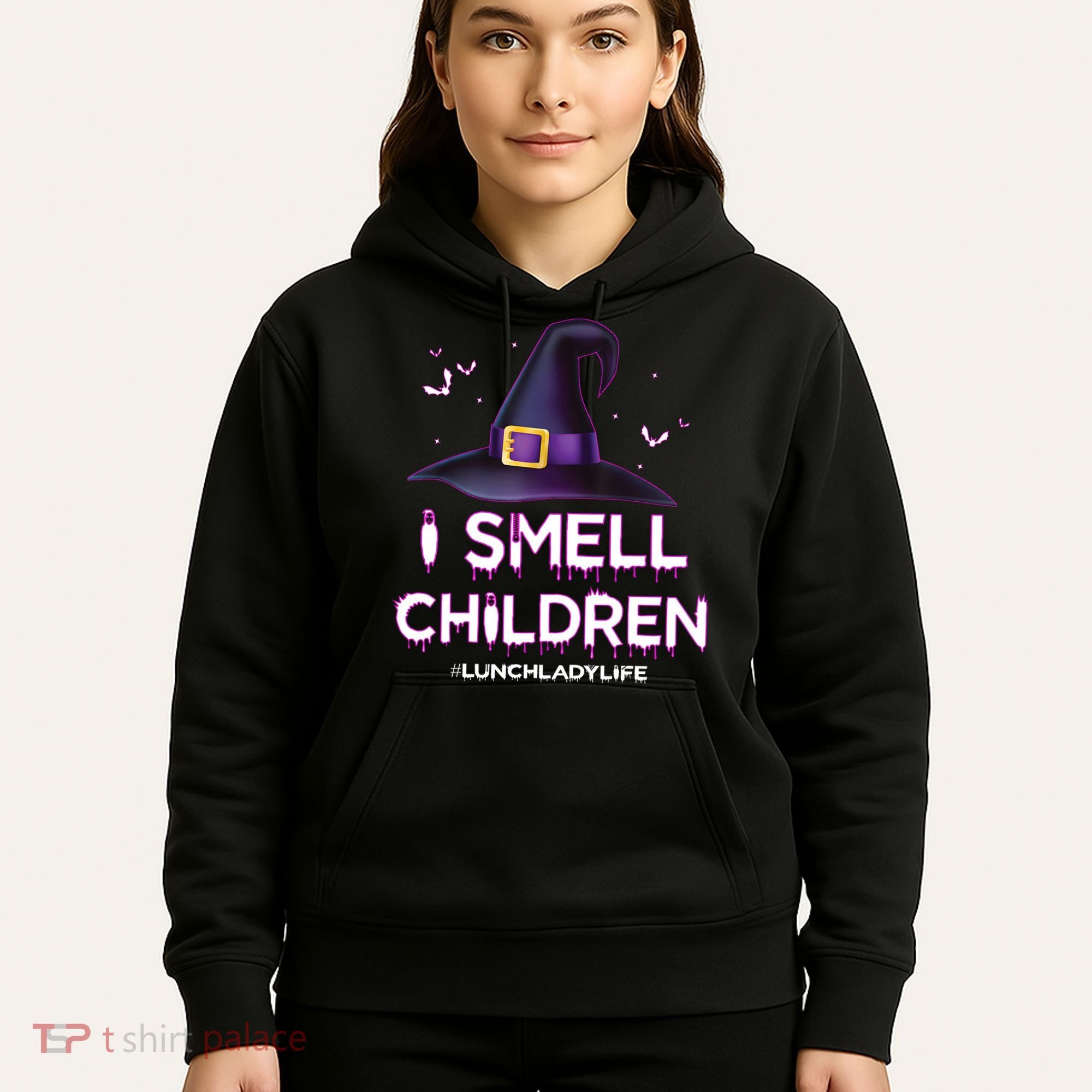 I Smell Children Lunch Lady Life Halloween For Lunch Lady Hoodie